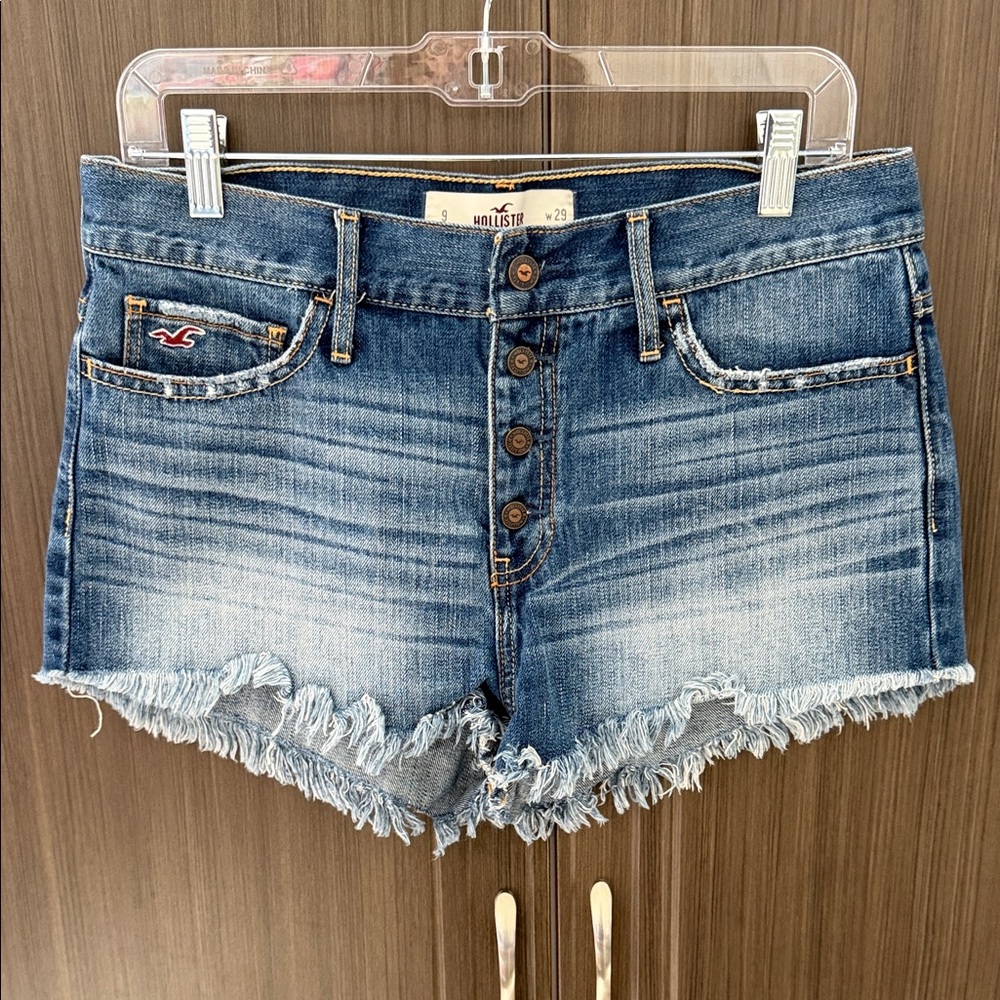 Hollister‎ Women's Distressed Blue Jean Shorts
